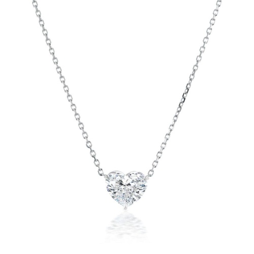 A stunning heart-shaped diamond pendant.