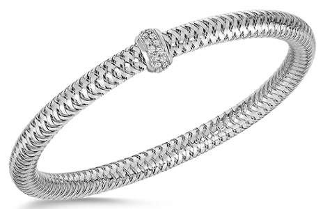 Roberto Coin 18K White Gold and Diamond Primavera Bracelet