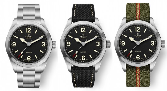 three watches from TUDOR’s Ranger collection