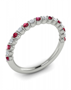 Vlora Diamond and Ruby Fashion Ring