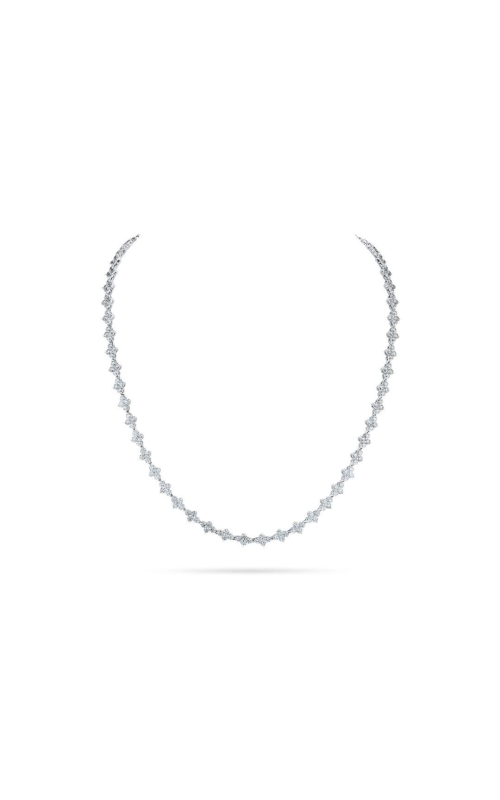 A.LINK 18 Karat White Gold Diamond Tennis Necklace