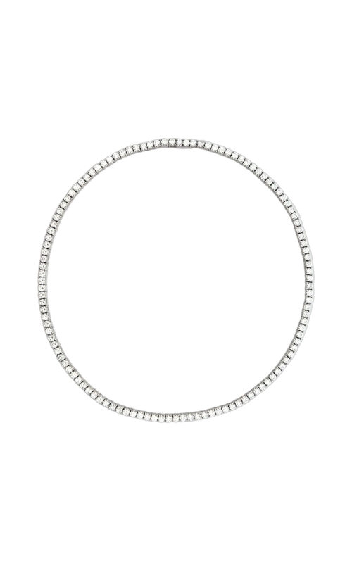 A.LINK 18K White Gold Diamond Tennis Necklace