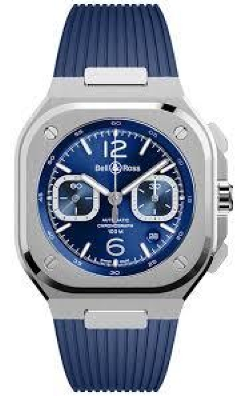 Bell & Ross BR-05 Chrono Steel Blue Dial And Strap Bell & Ross
