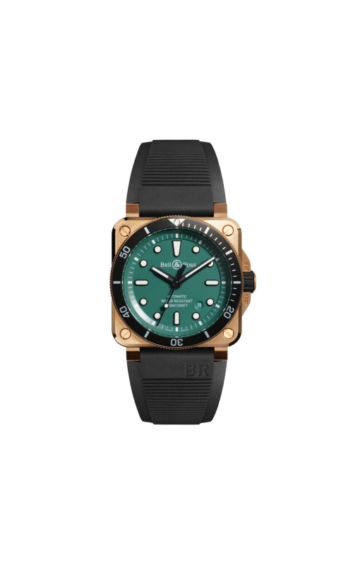 Bell & Ross 42MM BR03 Diver Black & Green Bronze 729/999