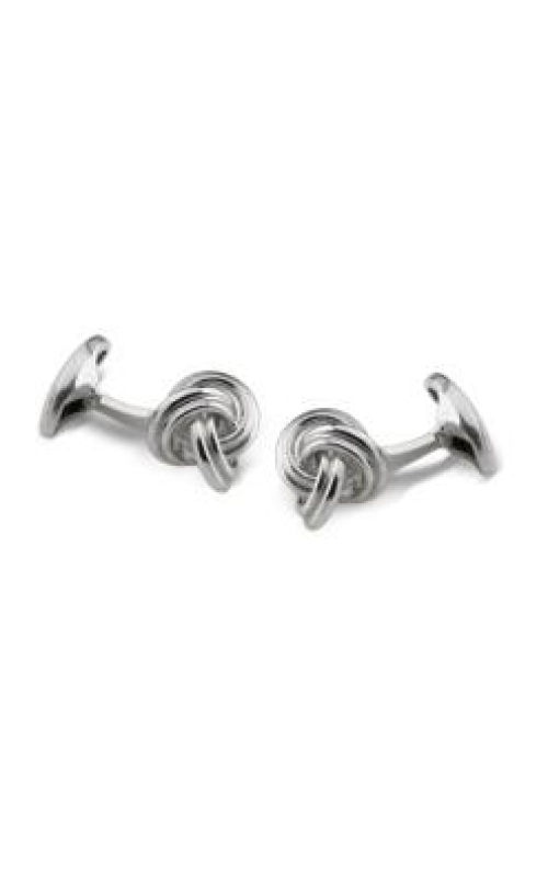 DEAKIN & FRANCIS LTD. Silver Springback Knot Cufflinks