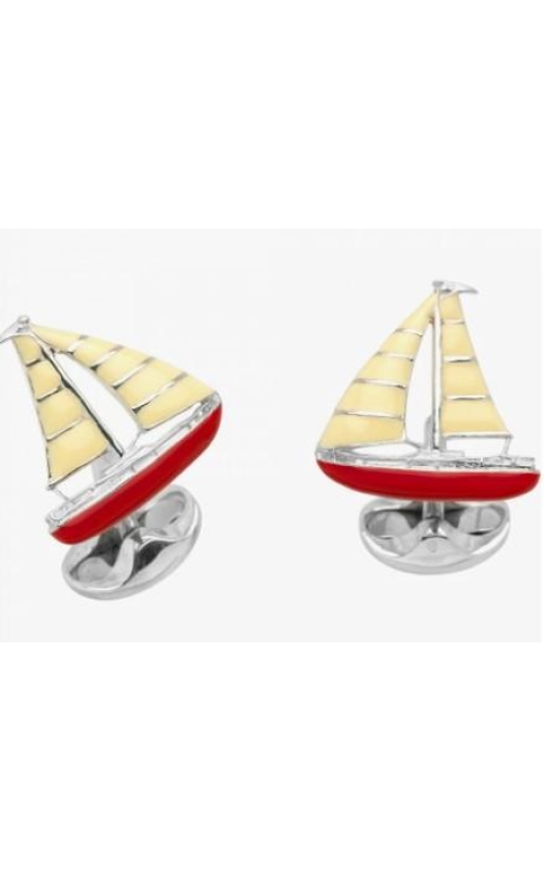 DEAKIN & FRANCIS LTD. Sterling Silver Yacht Cufflinks