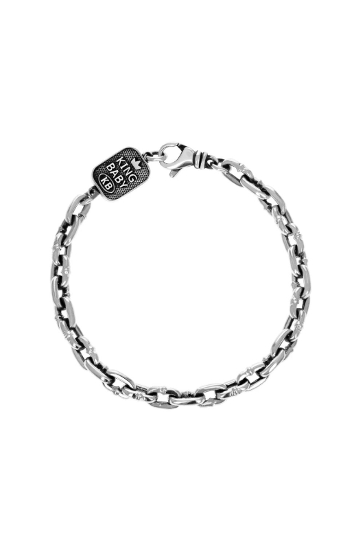 KING BABY Sterling Silver Boat Link Bracelet