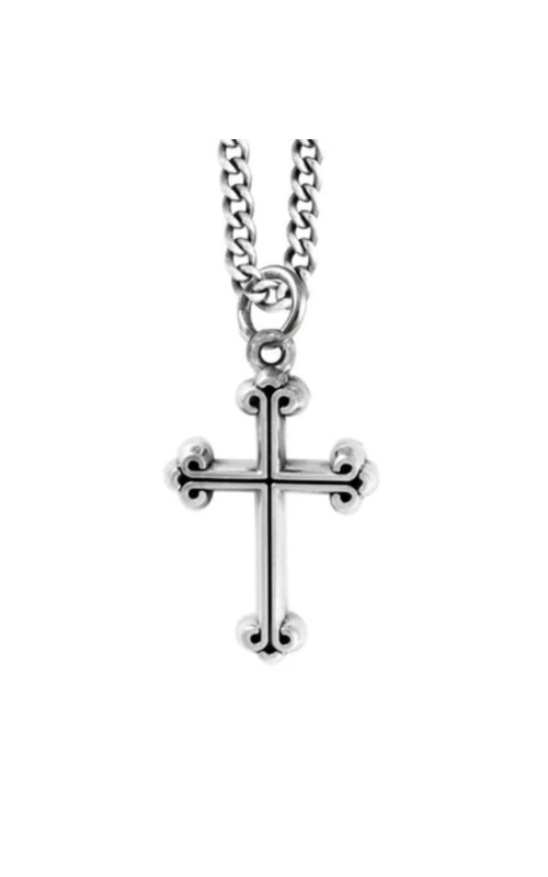 KING BABY Extra Small Traditional Cross Pendant in Sterling Silver