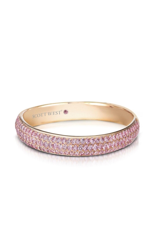 LJ WEST 18 Karat Rose Gold Argyle Pink Diamond Eternity Band
