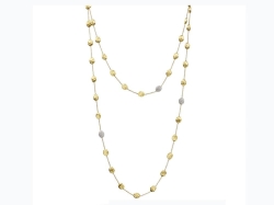MARCO BICEGO Siviglia 18K Yellow Gold Gold & Diamond Large Bean Long Necklace