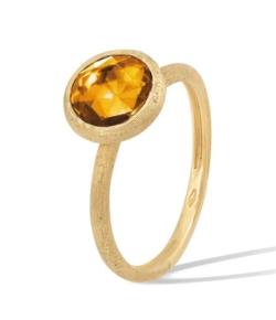 MARCO BICEGO Jaipur Color 18K Yellow Gold Citrine Stackable Ring