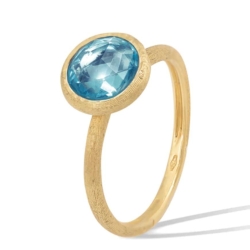 MARCO BICEGO Jaipur Color 18K Yellow Gold Blue Topaz Gemstone Ring