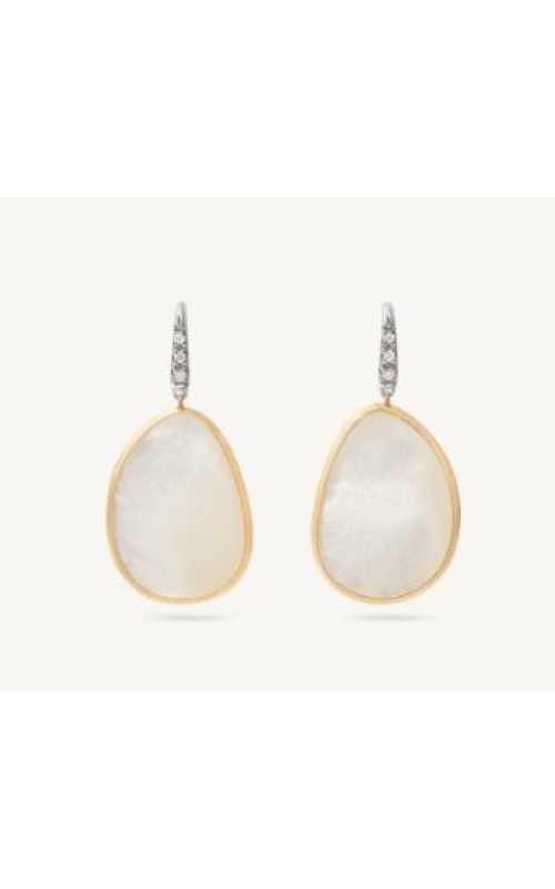 MARCO BICEGO Lunaria 18K Yellow Gold & Mother of Pearl Drop Earrings With Diamonds, Medium