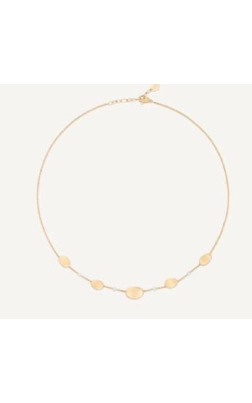 MARCO BICEGO Lunaria Alta 18K Yellow Gold Lightweight Necklace with Diamonds