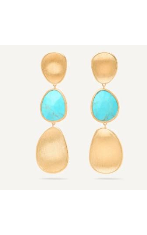 MARCO BICEGO Lunaria 18K Yellow Gold Three-Drop Turquoise Earring