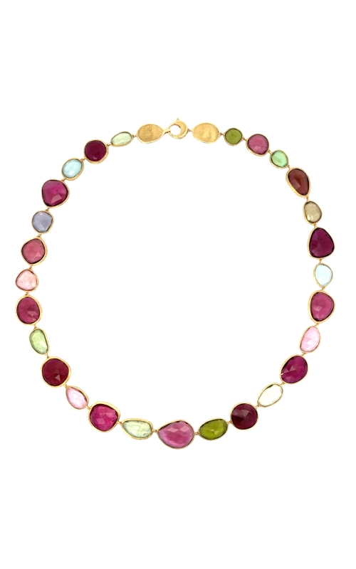 MARCO BICEGO 18K Yellow Gold Unico Multi Colored Tourmaline Necklace