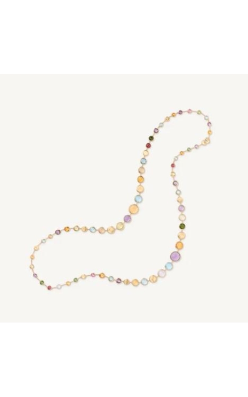 MARCO BICEGO Jaipur Color 18K Yellow Gold Long Graduated Gemstone Necklace
