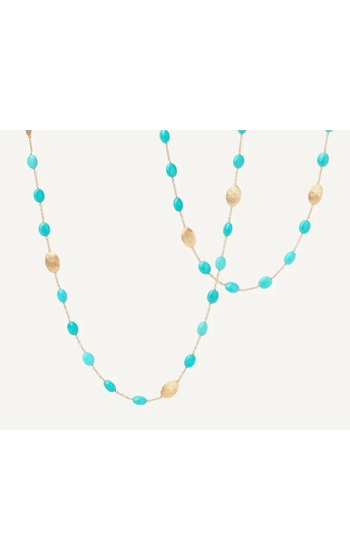 MARCO BICEGO Siviglia 18K Yellow Gold Necklace with Turquoise, Long