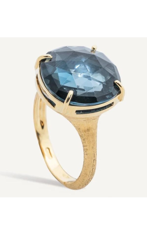 MARCO BICEGO Jaipur Color 18K Yellow Gold and London Blue Topaz Cocktail Ring