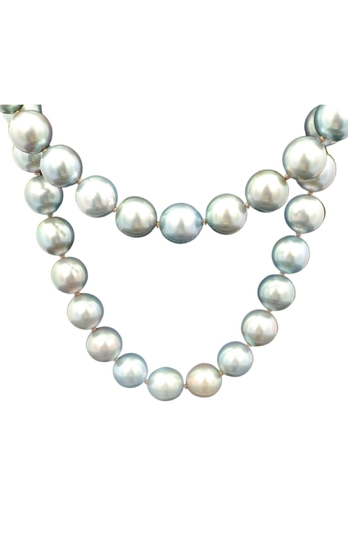MASTOLONI 18 Karat White Gold Tahitian Pearl Necklace 33