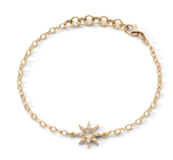 MONICA RICH KOSANN Petite Diamond & Opal Star Bracelet In 18K Yellow Gold