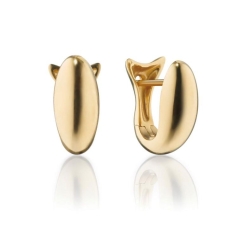 MONICA RICH KOSANN 18K Gold Small Perseverance Huggie Earrings