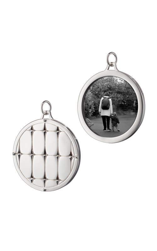 MONICA RICH KOSANN Round Star Half Locket In Sterling Silver