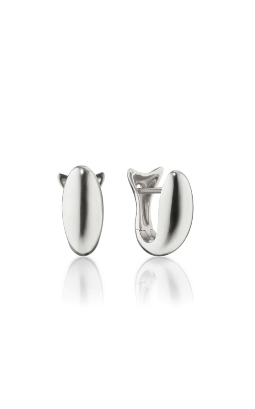 MONICA RICH KOSANN Sterling Silver Midi Perseverance Sculptural Fish Huggie Earrings