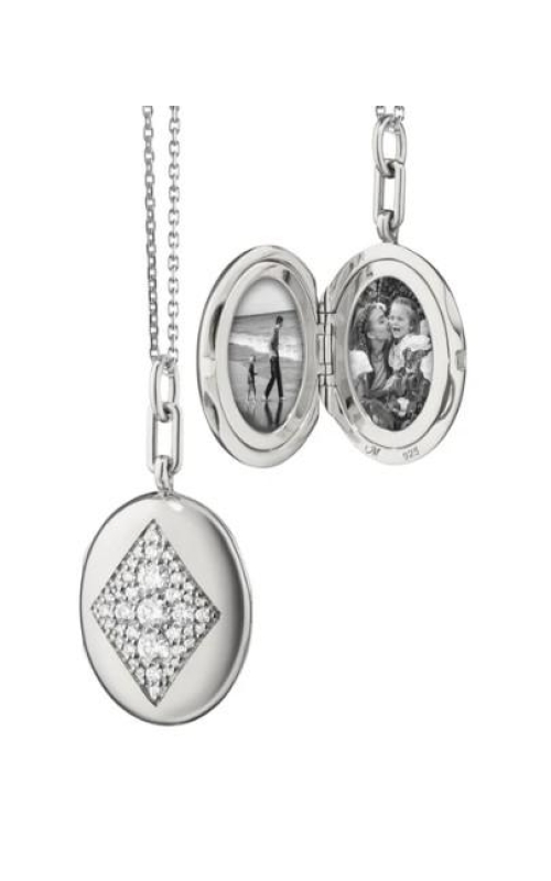 MONICA RICH KOSANN Charlotte Sterling Silver Locket Necklace