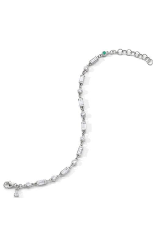 MONICA RICH KOSANN Baguette & Round Sapphire Tennis Bracelet
