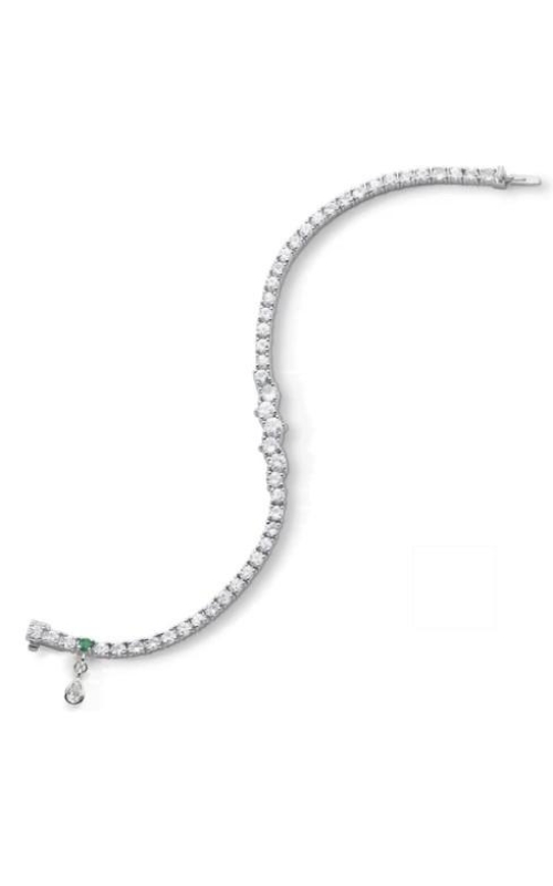 MONICA RICH KOSANN Classic Sapphire Tennis Bracelet with Staggered Center Stones