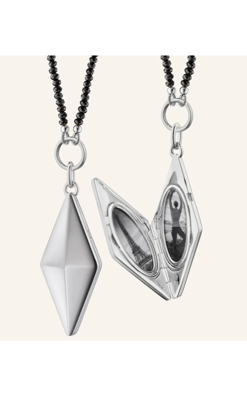 MONICA RICH KOSANN Points North Deco Diamond Shaped Locket Necklace