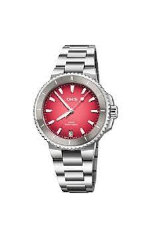 ORIS Oris Aquis Date 36.5mm Red/Pink Dial Bracelet