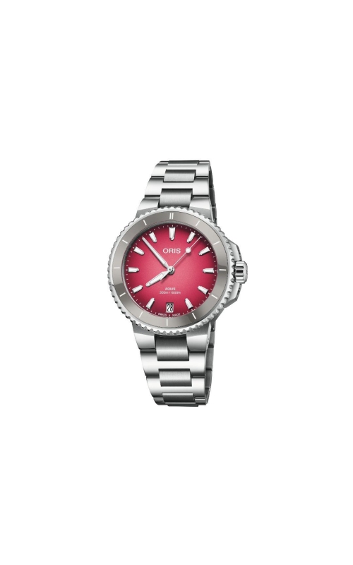 ORIS Oris Aquis Date 36.5mm Red/Pink Dial Bracelet