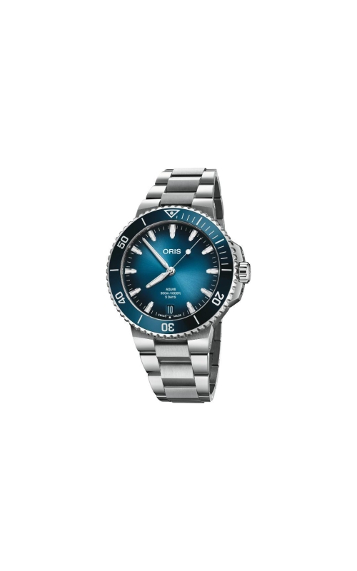 ORIS Aquis Date Calibre 400 41.5mm Blue Dial With Black Straps