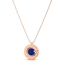 ROBERTO COIN 18K Rose Gold Love In Verona Diamond & Blue Lapis Zodiac Medallion