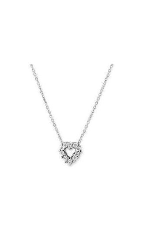 ROBERTO COIN 18K White Gold Tiny Treasures Diamond Heart Necklace