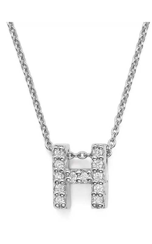 ROBERTO COIN 18K White Gold Tiny Treasures Diamond Love Letter 
