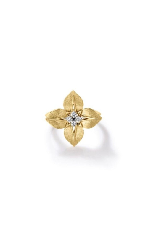 ROBERTO COIN 18K Yellow/White Gold Princess Star Medium Diamond Star Ring