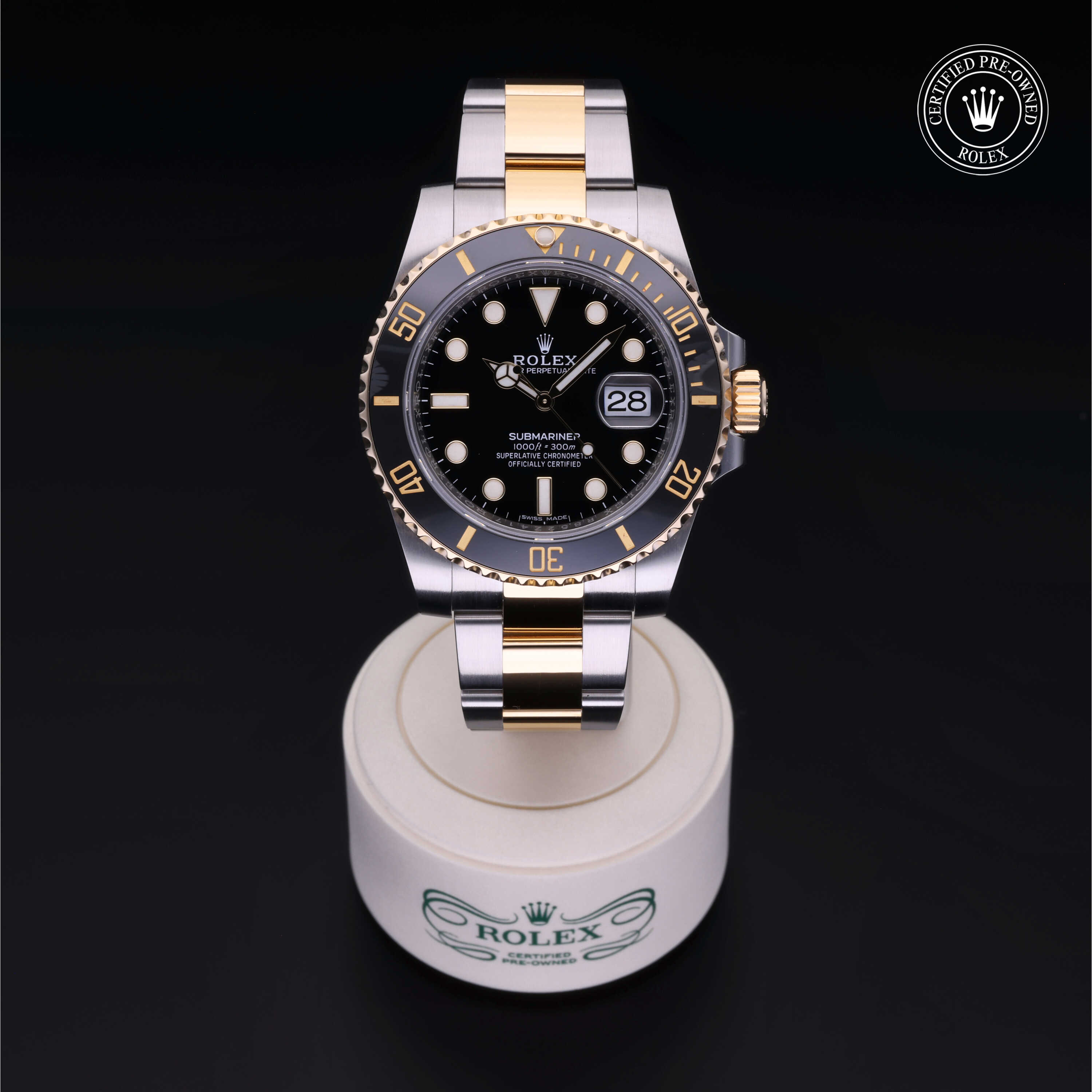 Rolex Submariner in Rolesor 18 Carat Yellow M116613LN-0001 at Wilson & Son Jewelers