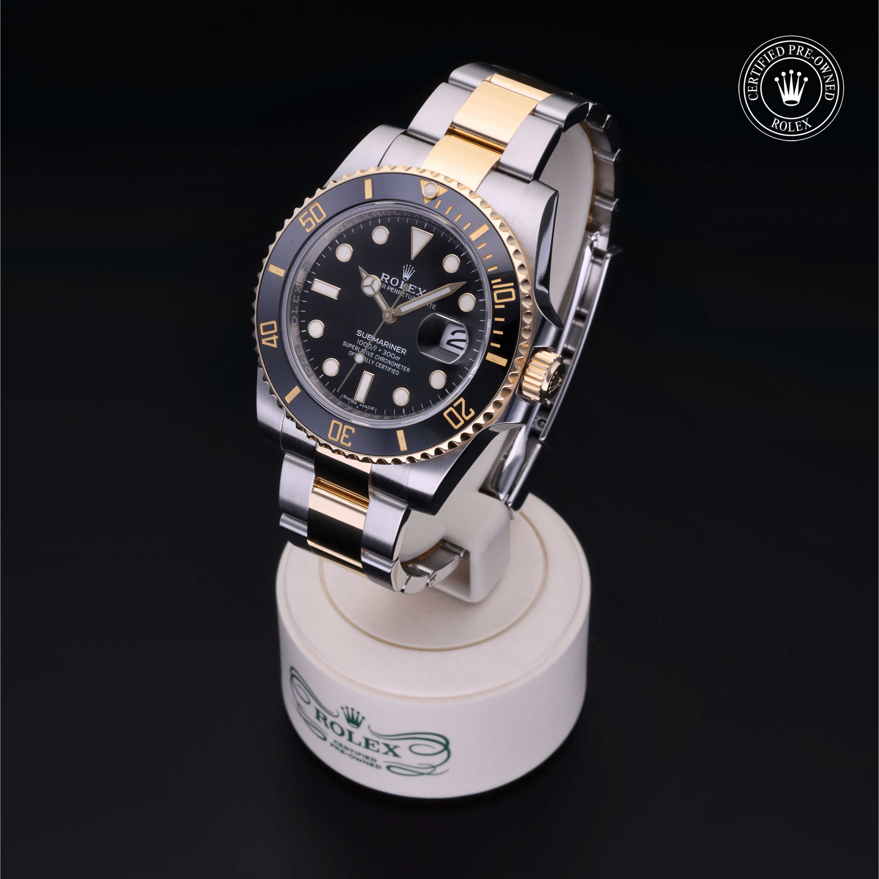 Rolex Submariner in Rolesor 18 Carat Yellow M116613LN-0001 at Wilson & Son Jewelers