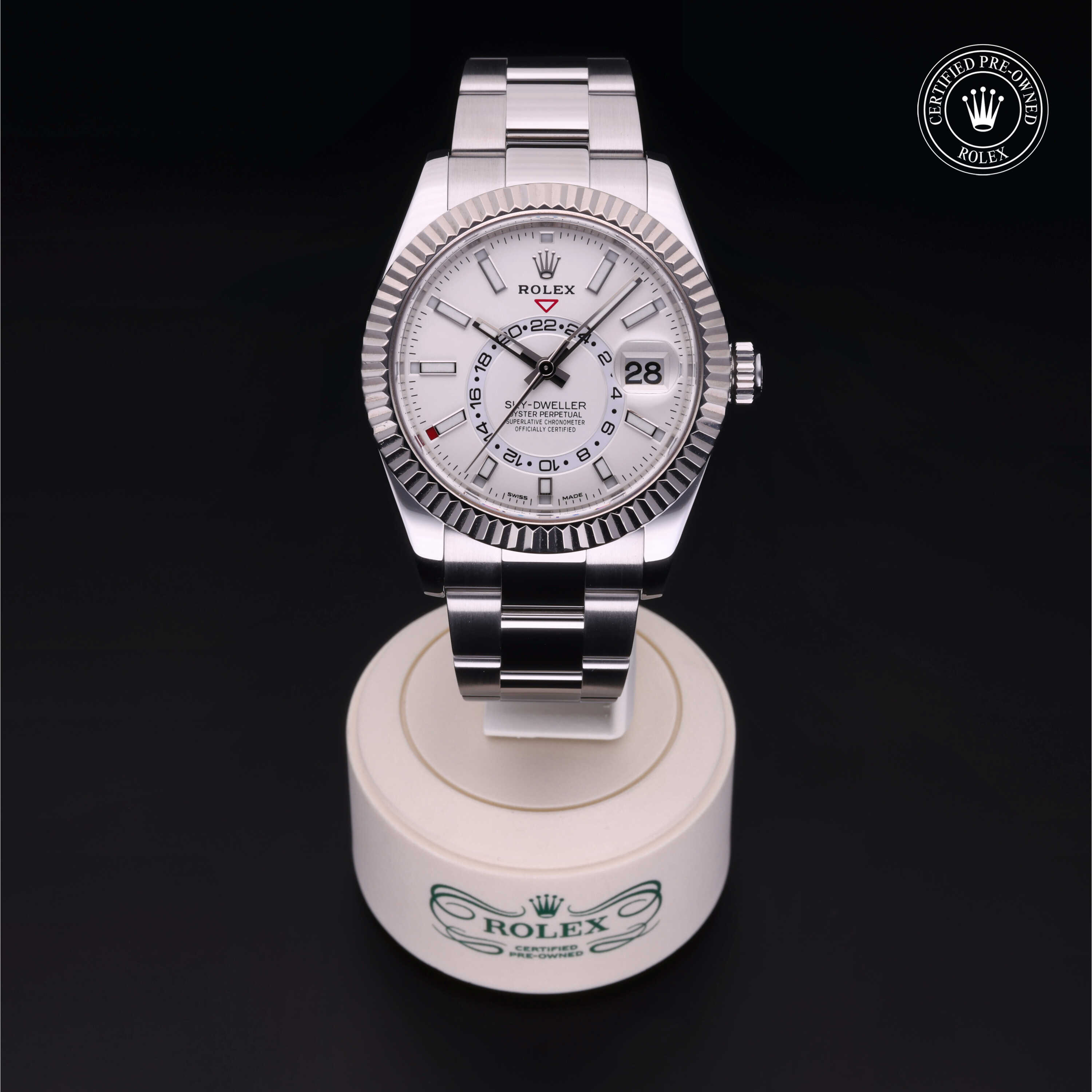 Rolex Sky-Dweller in Rolesor 18 Carat White M326934-0001 at Wilson & Son Jewelers
