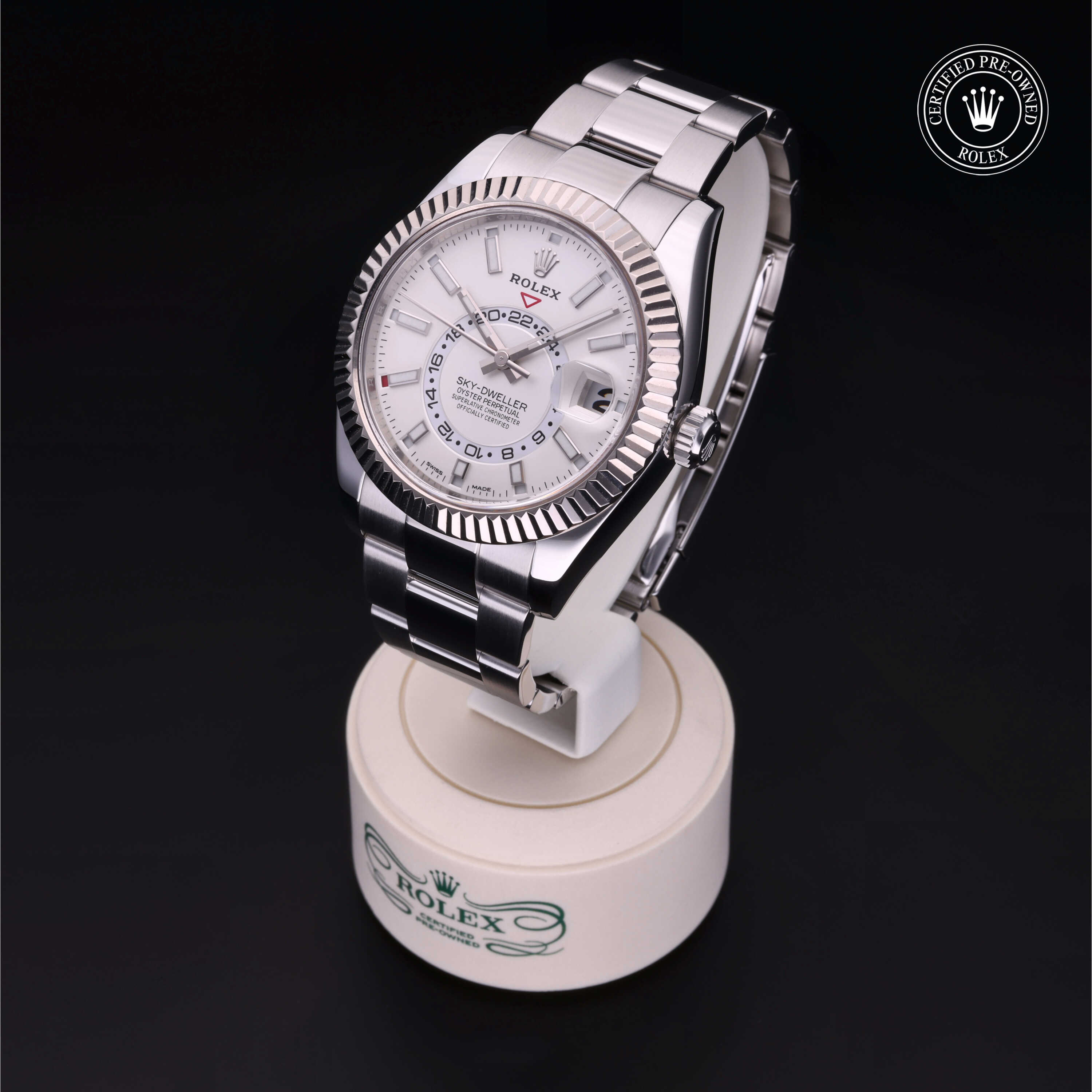 Rolex Sky-Dweller in Rolesor 18 Carat White M326934-0001 at Wilson & Son Jewelers