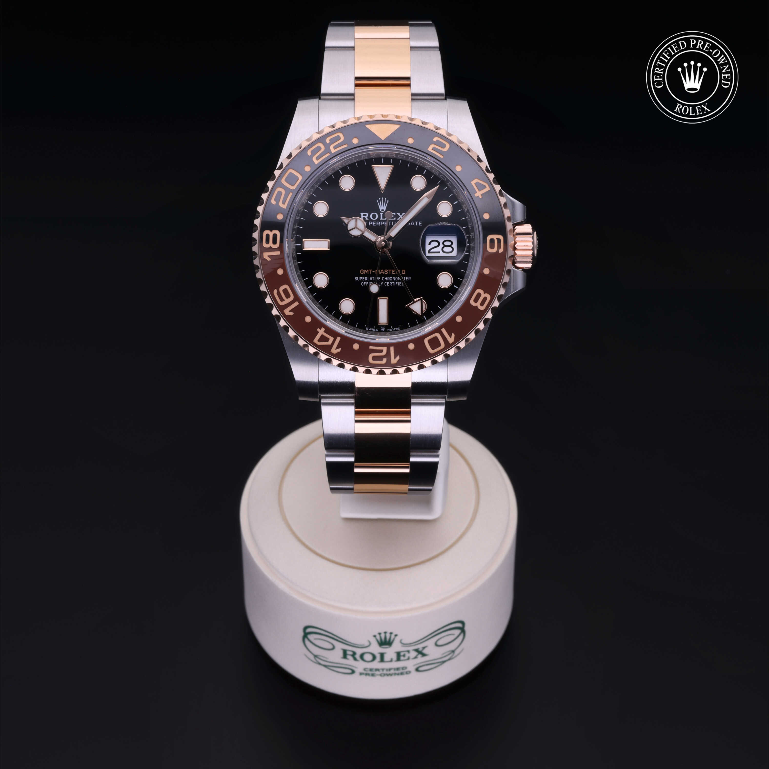 Rolex GMT-Master II in Rolesor 18 Carat Red M126711CHNR-0002 at Wilson & Son Jewelers