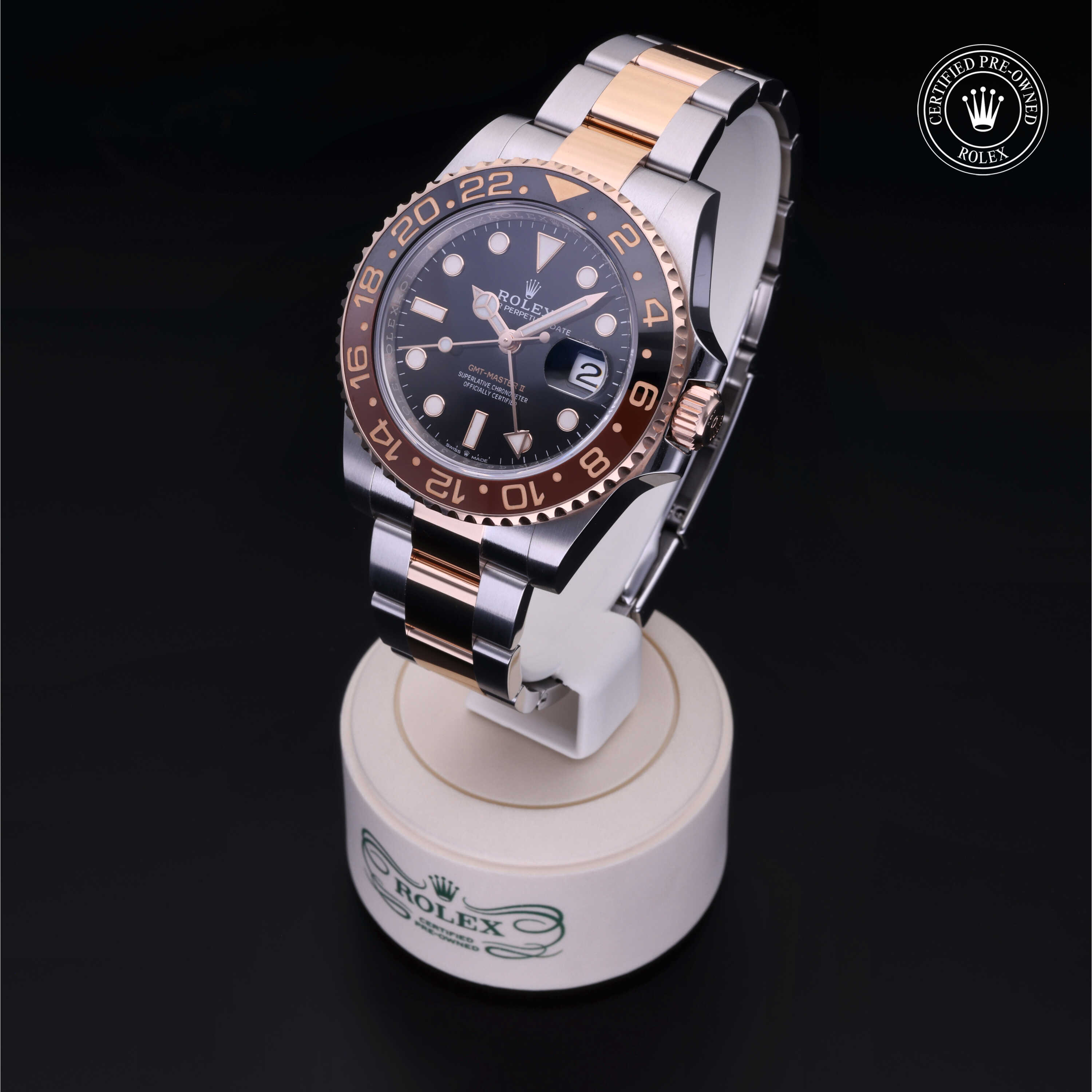 Rolex GMT-Master II in Rolesor 18 Carat Red M126711CHNR-0002 at Wilson & Son Jewelers