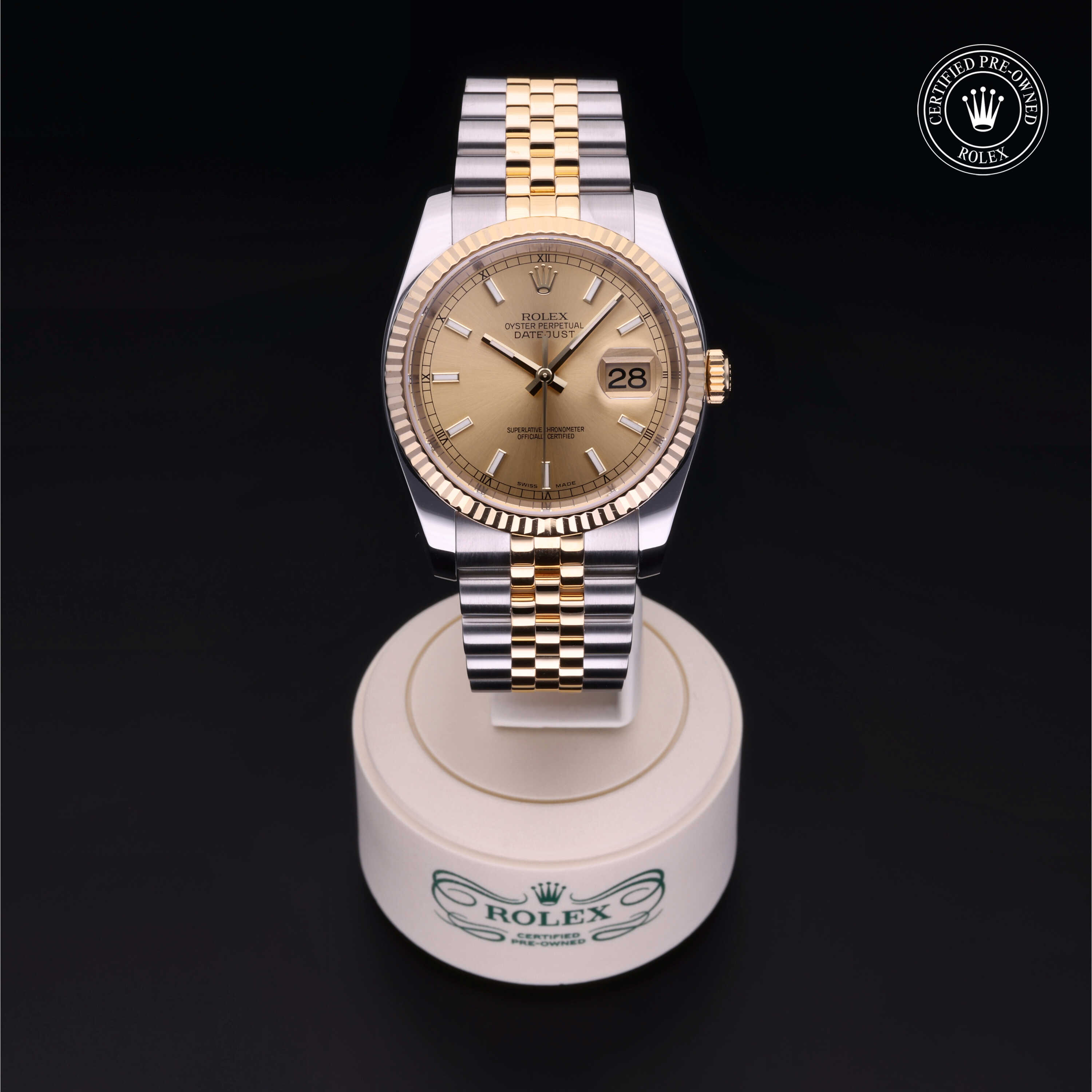 Rolex Datejust in Rolesor 18 Carat Yellow M116233-0075 at Wilson & Son Jewelers