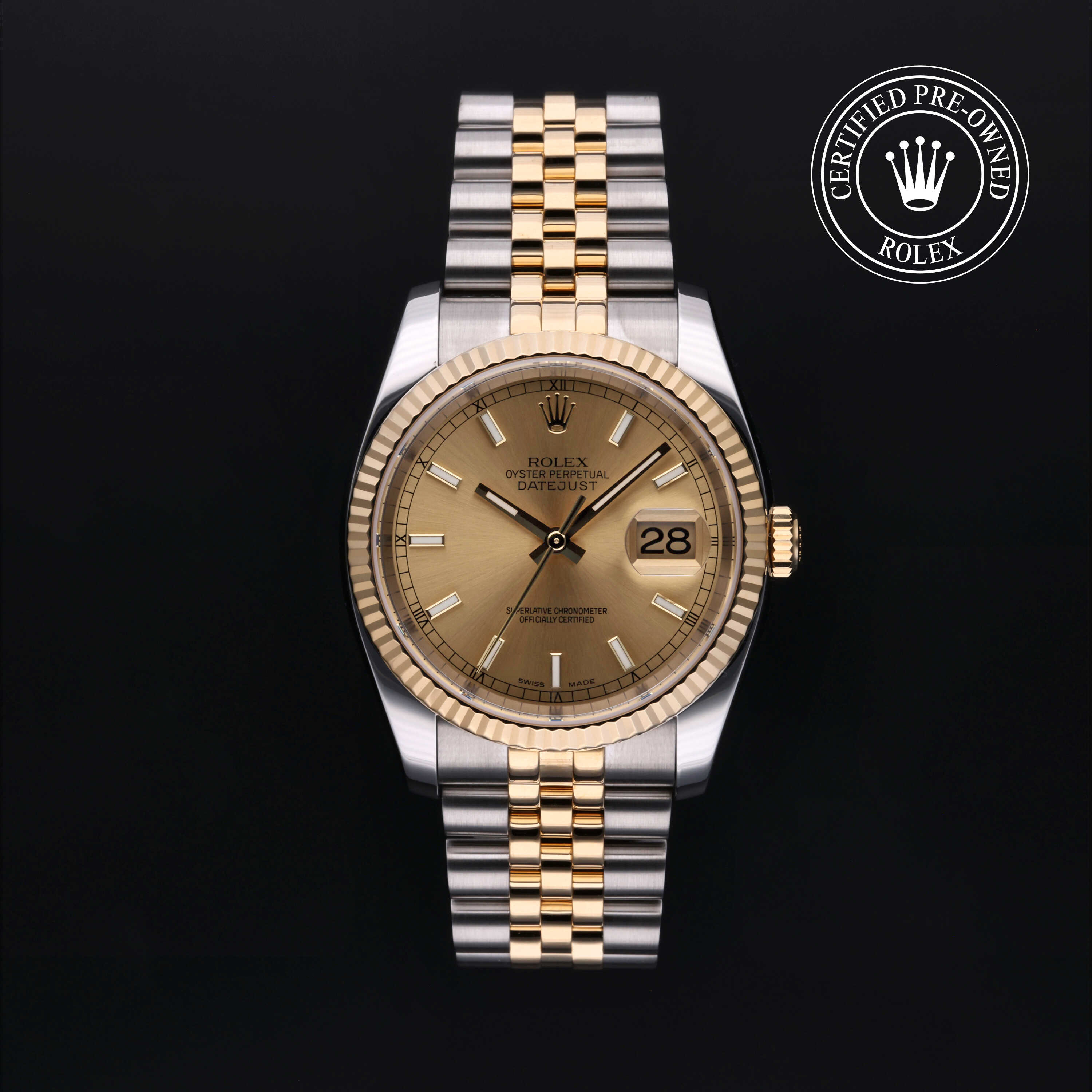 Rolex Datejust in Rolesor 18 Carat Yellow M116233-0075 at Wilson & Son Jewelers