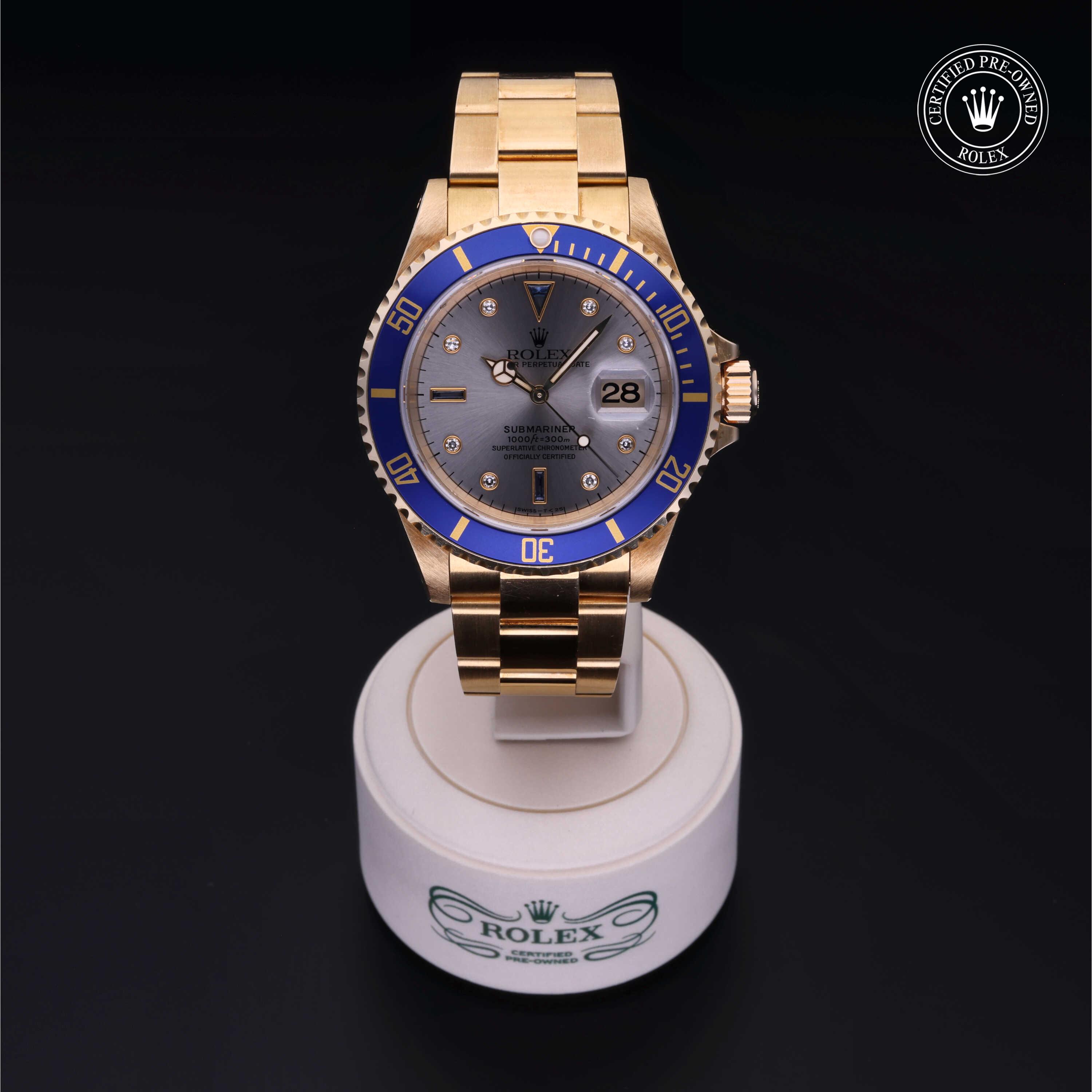 Rolex Submariner in Gold 18 Carat Yellow M16618-0005 at Wilson & Son Jewelers