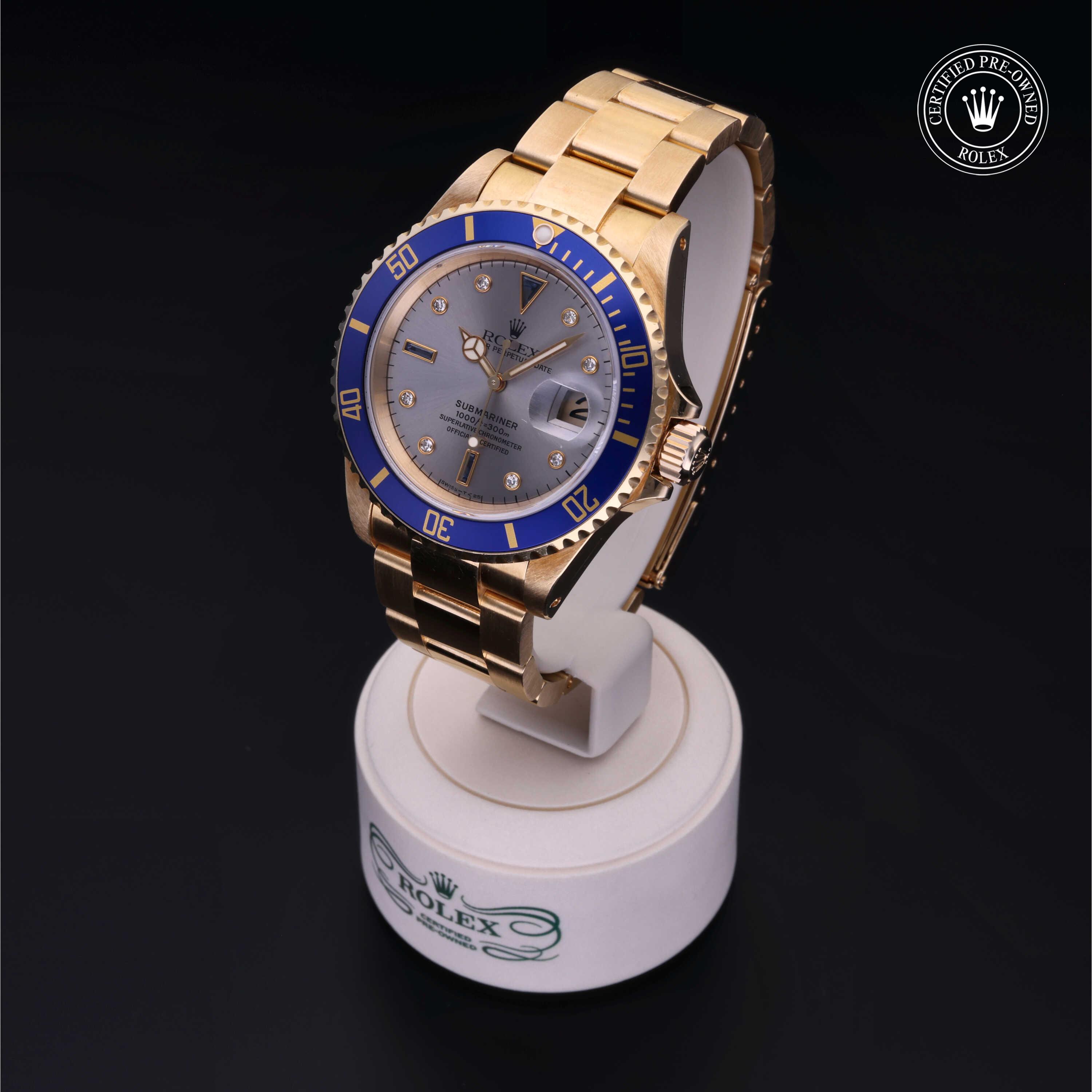 Rolex Submariner in Gold 18 Carat Yellow M16618-0005 at Wilson & Son Jewelers