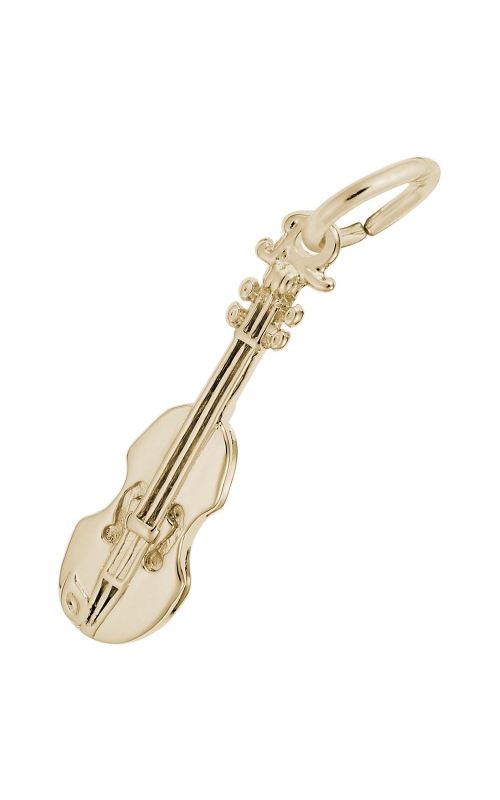 14K Yellow Gold Violin Charm